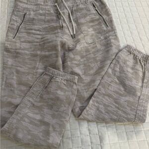 Athleta Light Taupe Drawstring Joggers